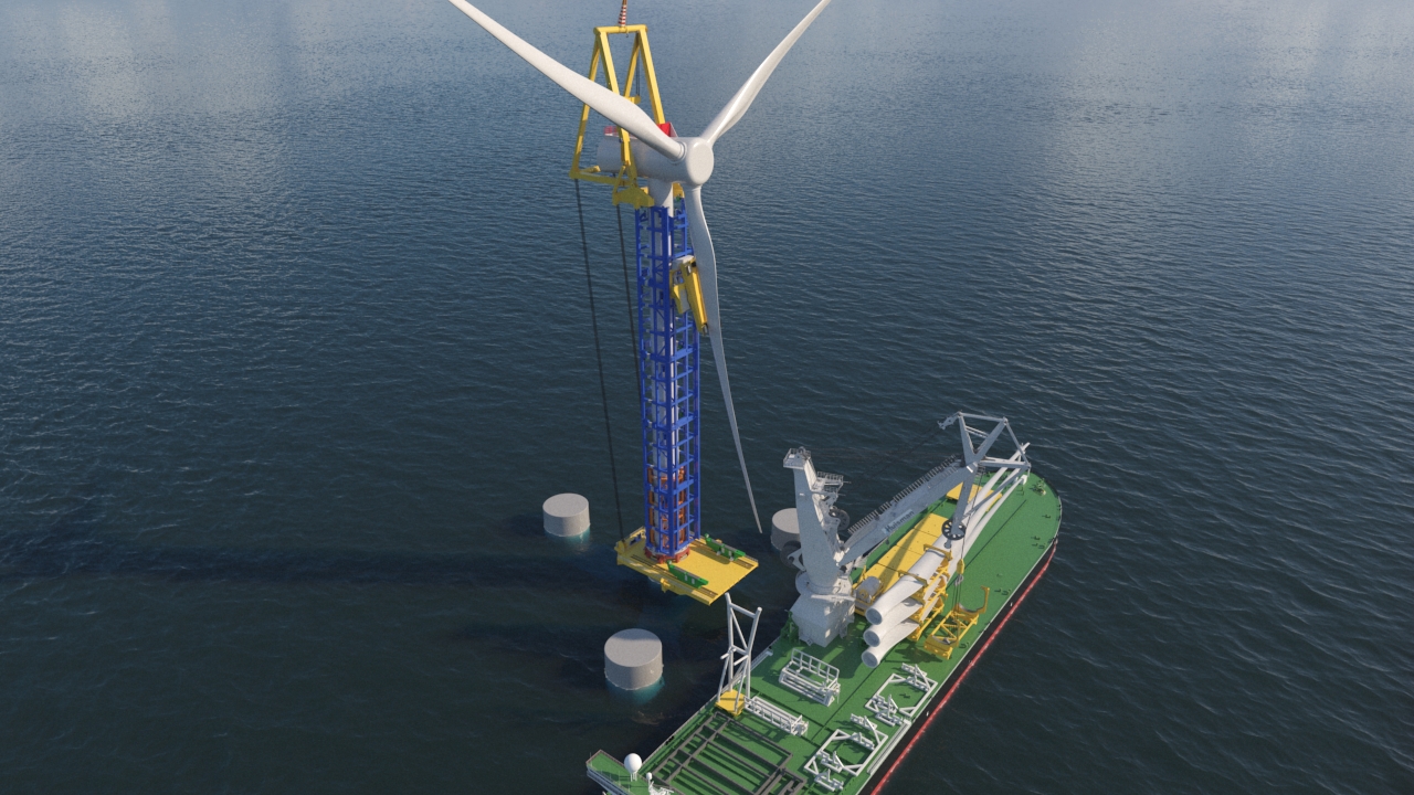 WindSpider: RWE supports development of new  self-erecting crane system for wind turbines