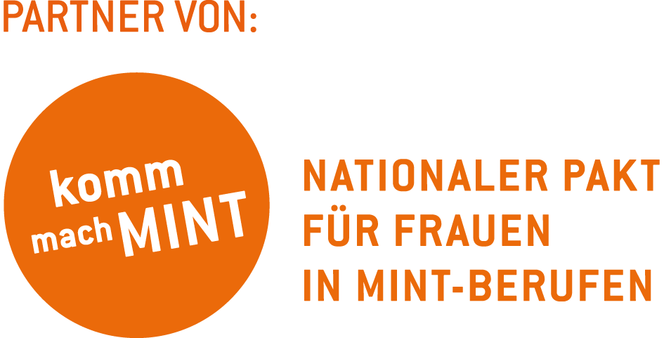Logo: Partner of komm mach MINT, a national pact for women in STEM professions.