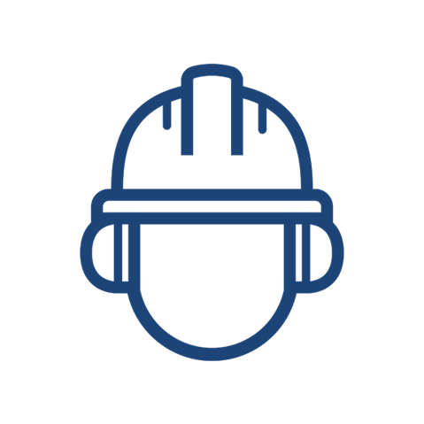 Ein einfarbiger dunkelblauer Quadrat auf weißem Hintergrund, der Einfachheit und modernes Design darstellt.