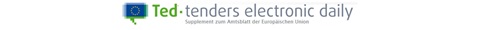 Logo of Ted, Tenders Electronic Daily, featuring the European flag. It is a supplement to the Official Journal of the European Union.
