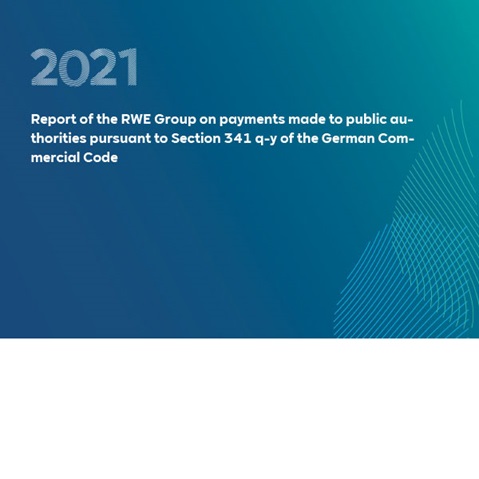 2021 report by RWE Group on payments to public authorities under Section 341 q-y of the German Commercial Code.