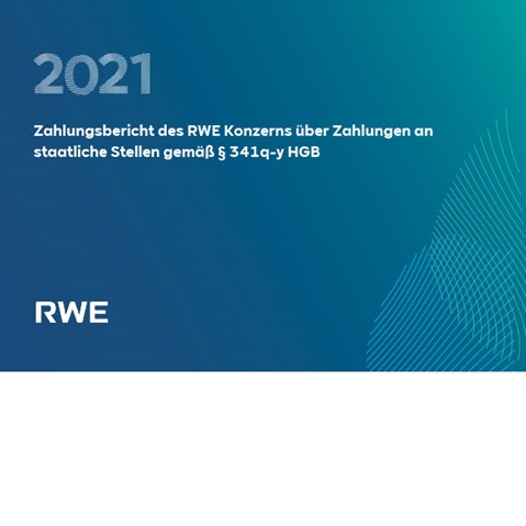 RWE Zahlungsbericht 2021