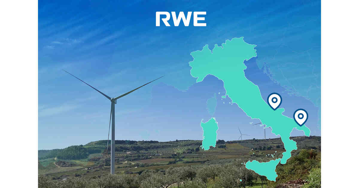 RWE costruirà due nuovi parchi eolici offshore in Italia