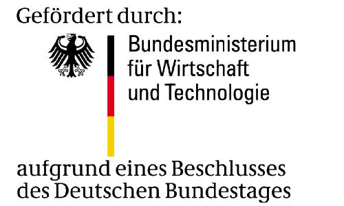 Logo vom Bundesministerium für Wirtschaft und Technologie mit dem deutschen Wappen und den Landesfarben.